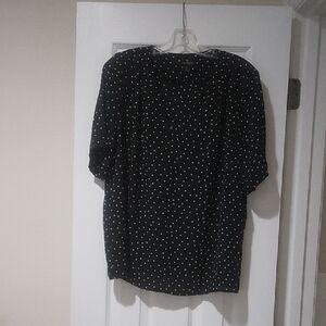 Black Polka Dot Blouse